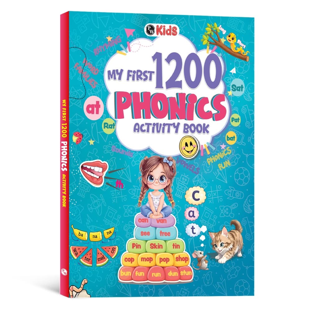 My First 1200 Phonics Activity Book For Kids | Learn Word Families, Short & Long Vowels, Alphabet & Special Sounds, Blending, Word Formatting & Sight Words | Montessori Activity Book For Kids