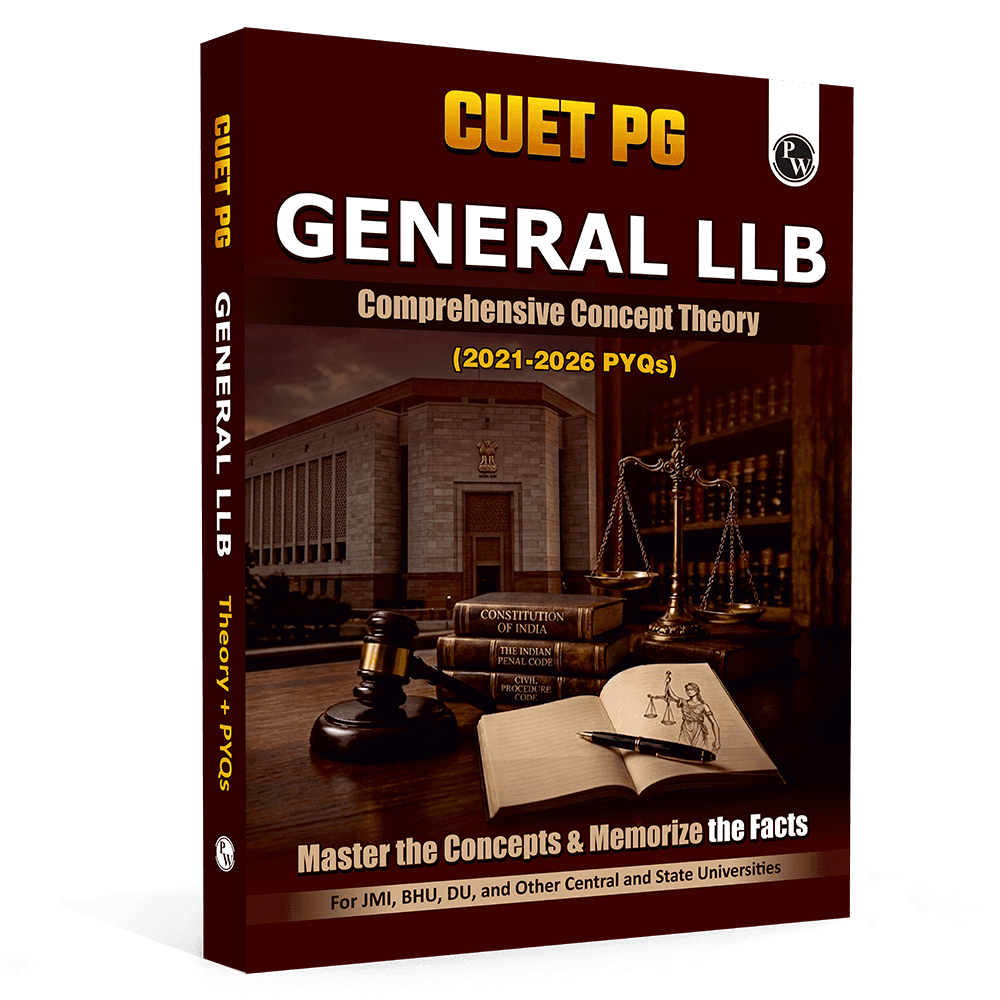 CUET PG General LLB Concept Theory and 6 Years PYQ Book (2026-2021) | Ideal for JMI, BHU, DU, & Other Central & Universities