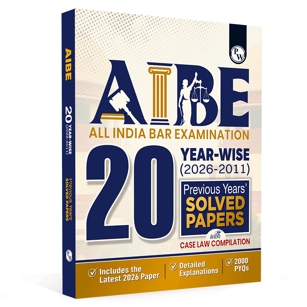 AIBE (All India Bar Examination) 20 Previous Year Solved Papers (2026-2011) With Case Law Compilation | 2000 PYQs with Detailed Explanation Exam 2027 English Edition