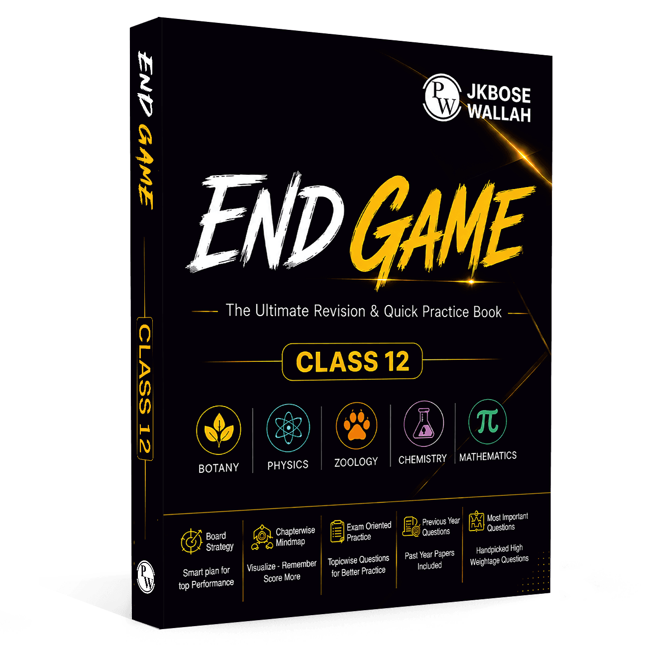 JKBose Class 12 End Game Revision & Quick Practice Book for 2027 Exams | Botany, Physics, Zoology, Chemistry, Mathematics | Board Strategy, Chapterwise Mind Maps, PYQs, Most Important Questions